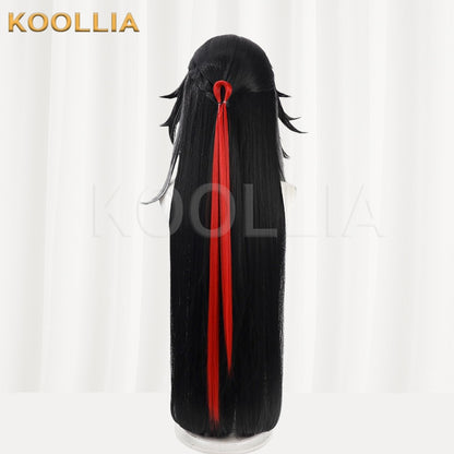 Honkai Star Rail Ashveil/La Mancha Black Long Hair Basic Wig