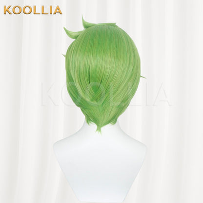 Identity V Siam Cleepe Lawyer Teal Green Spiky Basic Wig