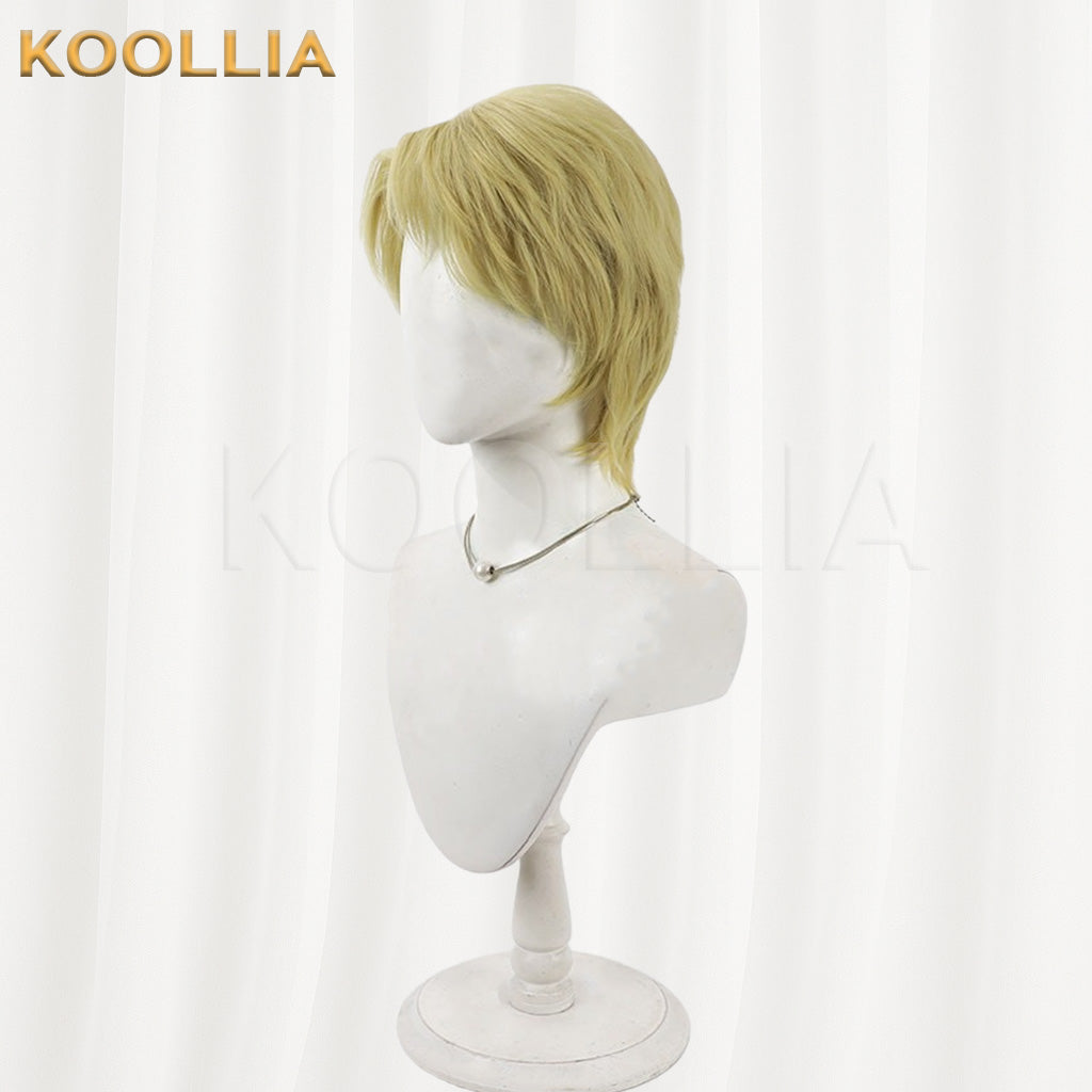 Mobile Suit Gundam SEED Mu La Flaga Golden Short Hair Basic Wig