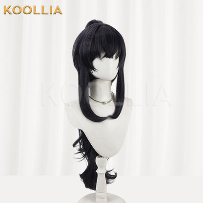 Blue Archive Kozeki Ui Black Long Ponytail Basic Wig