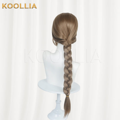 Delta Action Die Flax Brown Thickened Braid Basic Wig