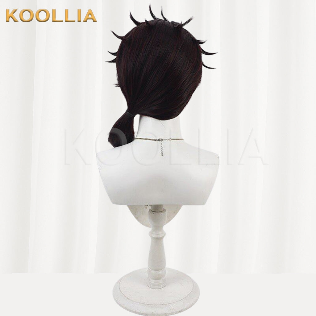 Nijisanji Belmond Banderas Dark Brown Gradient Basic Wig
