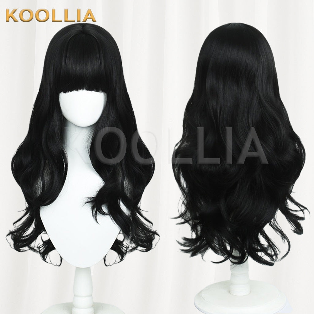 RWBY Blake Belladonna Pure Black Wavy Long Basic Wig