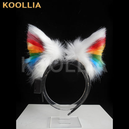KOOLLIA Smart Rainbow Ears Pro - 4-Servo Animations & Head Tracking (Perfect for Cosplay/Parties)