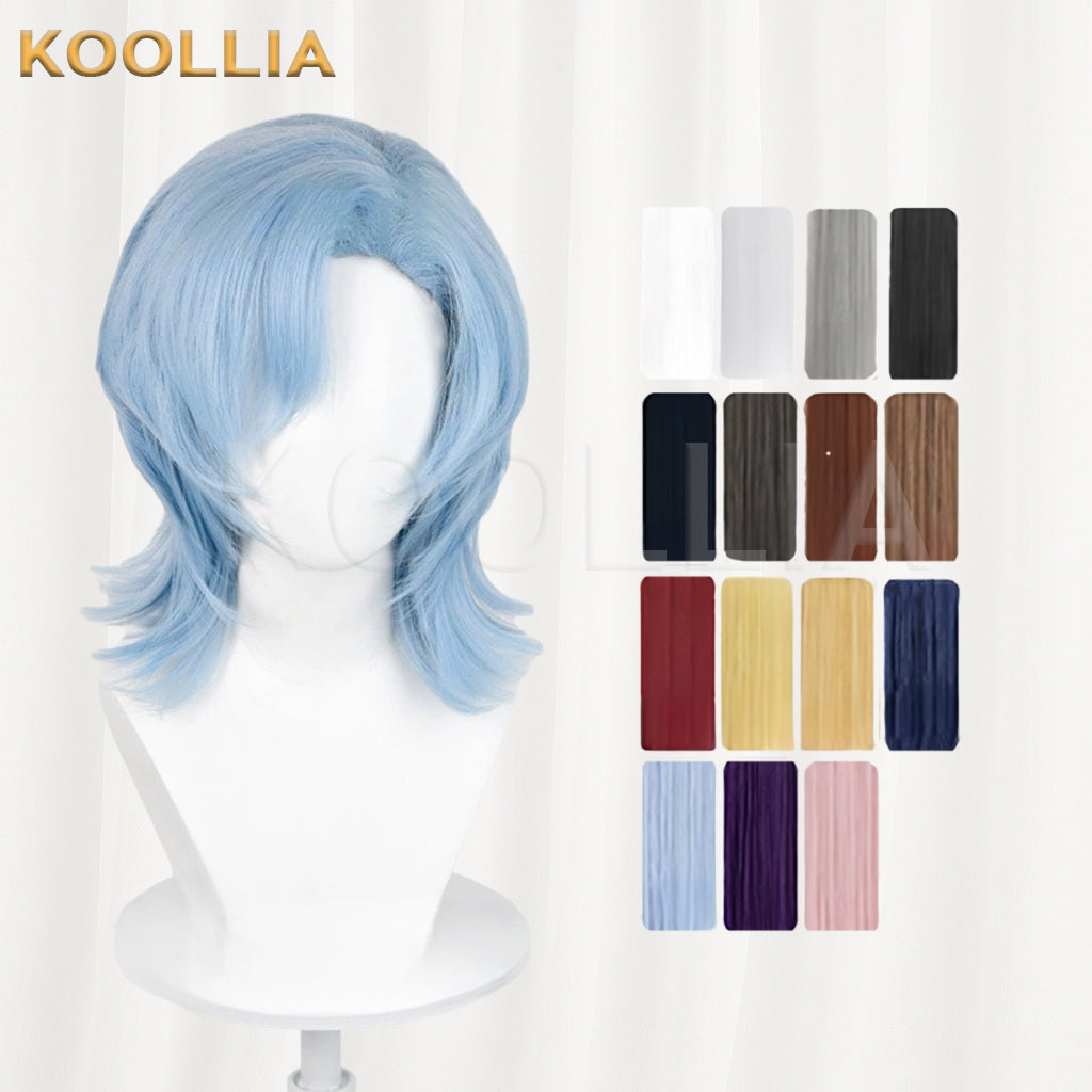 All-purpose Wig Matte Wolf Cut Wig with Side Parting
