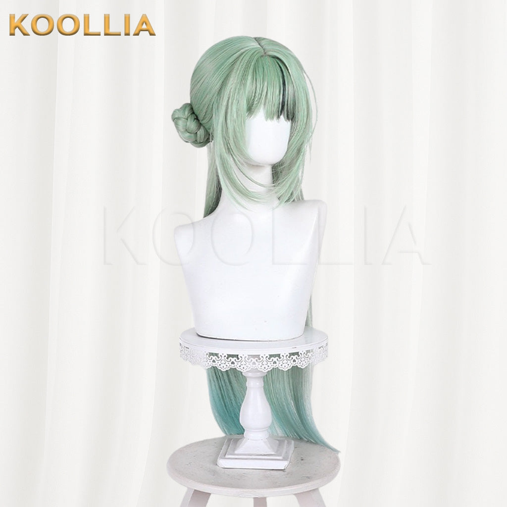 Arknights Sui Thirteen Green Gradient Basic Wig