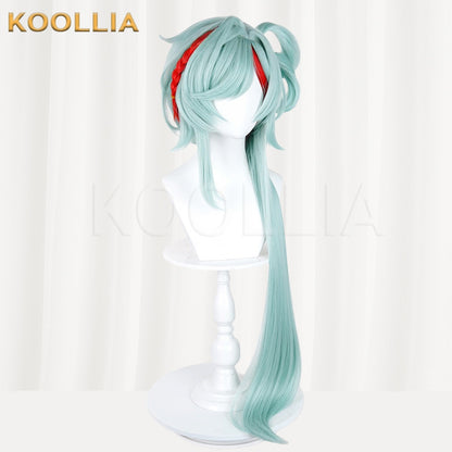 Honor of Kings Shao Siyuan Mint Green Long Straight Detachable Basic Wig