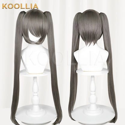All-purpose Wig Hatsune Miku Twintails With Tiger Mouth Clip