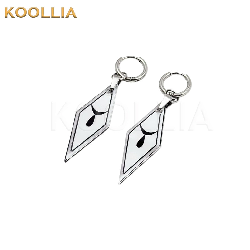 Honkai Star Rail Xuzhao Diamond Eye Print Hoop Earring Cosplay Accessory