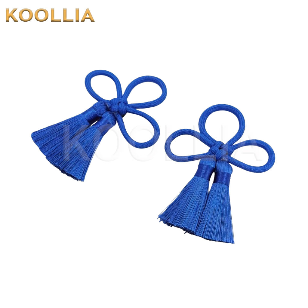 Ensemble Stars Shinobu Blue Knotted Tassel Pair Brooch Cosplay Accessory