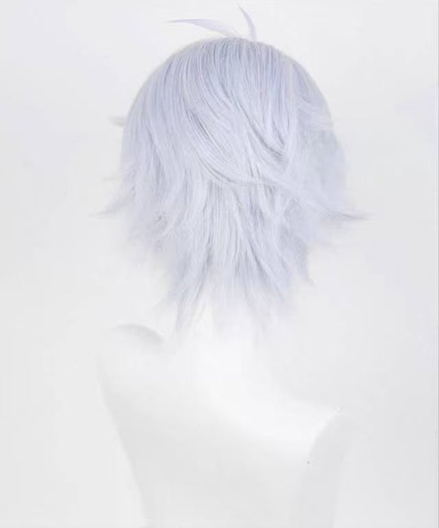 Honkai: Star Rail Phainon Short Blue and Silver Hair Basic Wig