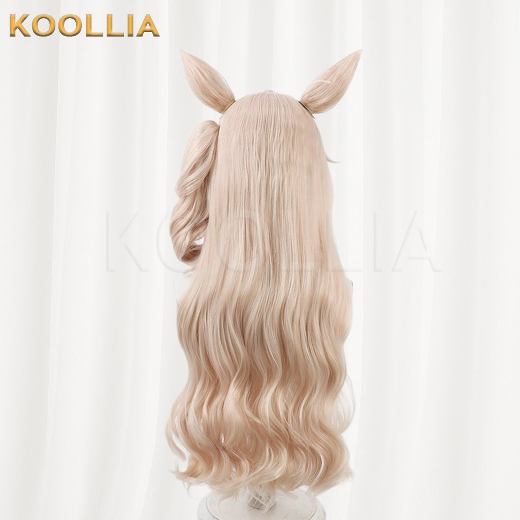 Umamusume Pretty Derby Victoire Pisa Light Golden Long Hair Basic Wig