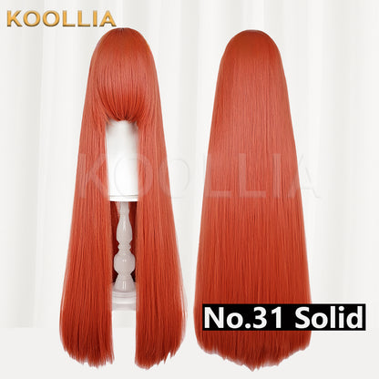 Thickened High-Density 100cm All-Purpose Long Straight Wig（Around 600g）