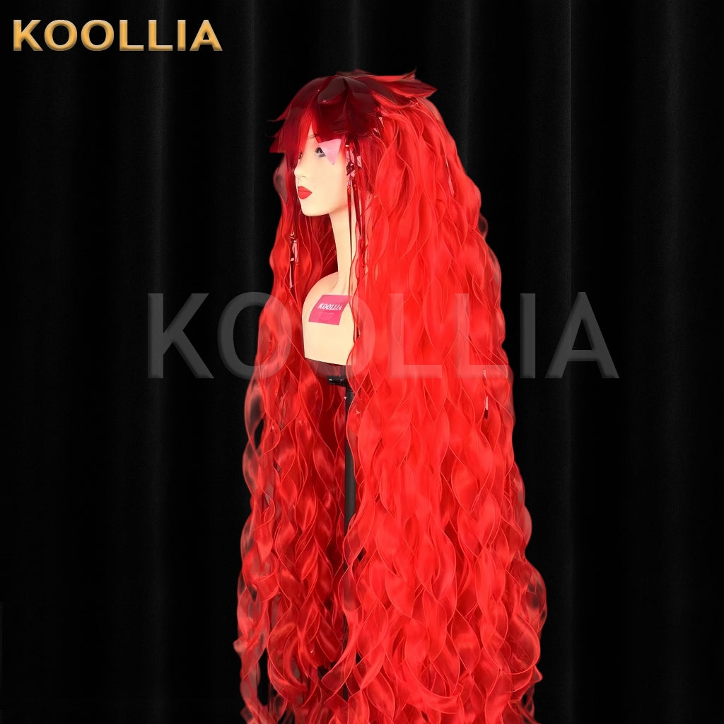 Land of the Lustrous Padparadscha Long Red Hair Basic Wig