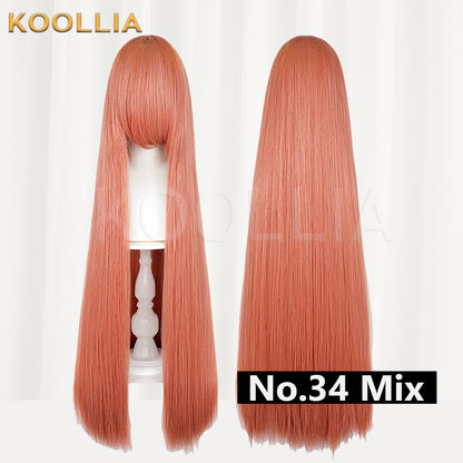 Thickened High-Density 100cm All-Purpose Long Straight Wig（Around 600g）