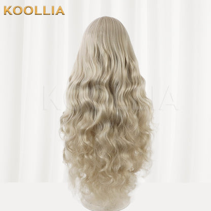 NIKKE: Goddess of Victory Crown Ash Blonde Wavy Basic Wig