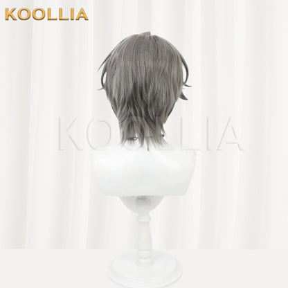 Zenless Zone Zero Protagonist Zhe Dark Gray Textured Spiky Short Basic Wig