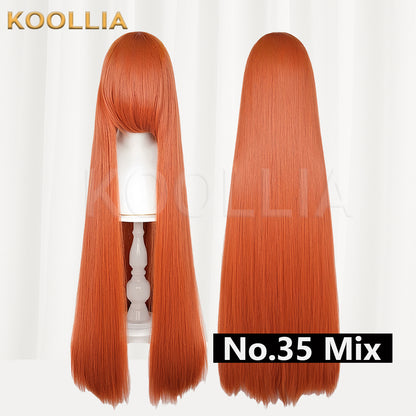 Thickened High-Density 100cm All-Purpose Long Straight Wig（Around 600g）