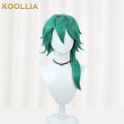 League of Legends & Heartsteel Ezreal Emerald Green Multi-Layered Spiky Basic Wig