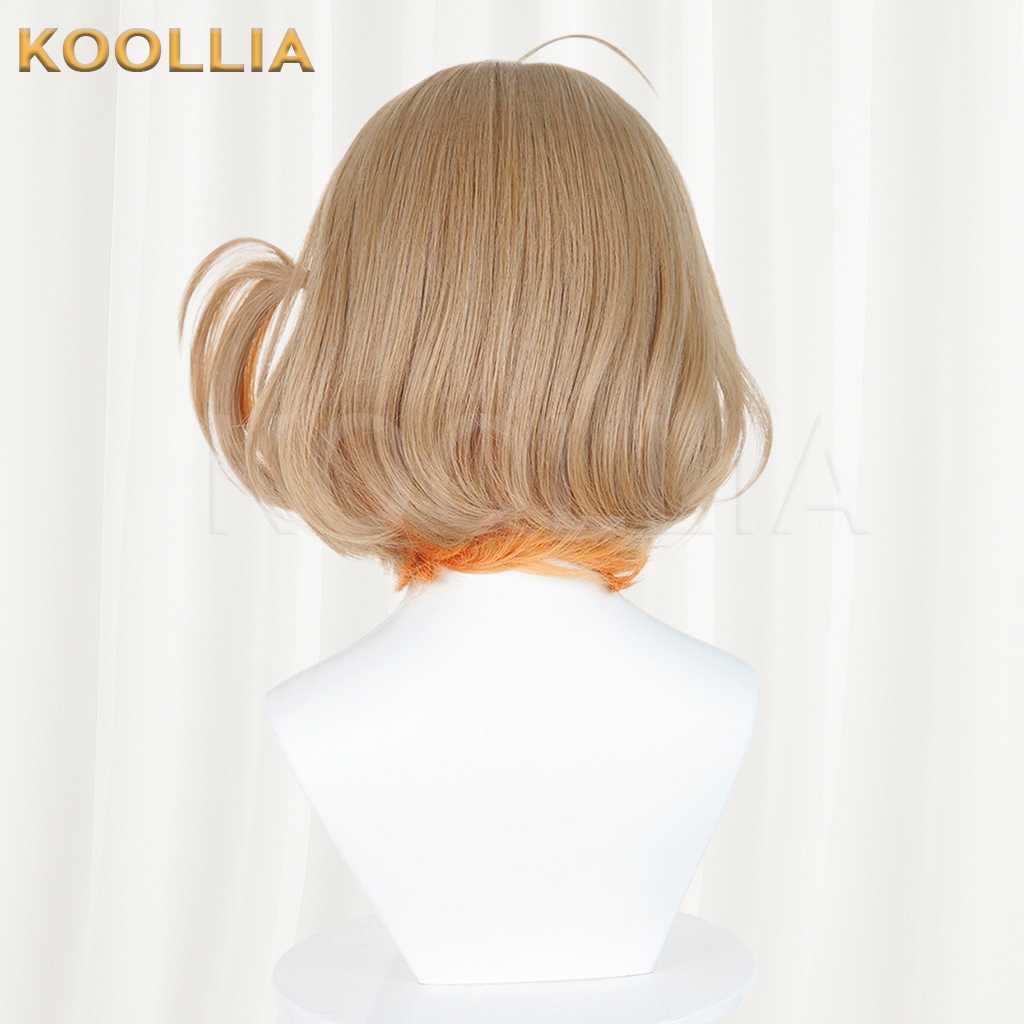 Goddess of Victory: NIKKE Anis Light Brown With Green & Orange Ombre Basic Wig