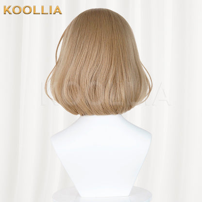 NIKKE Anis Light Brown Linen Basic Wig