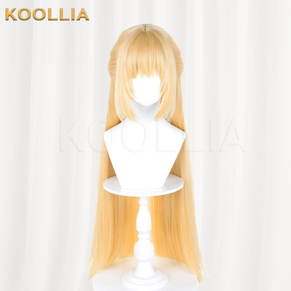 Zenless Zone Zero Nomu Light Cream Gold Long Double Braided Basic Wig