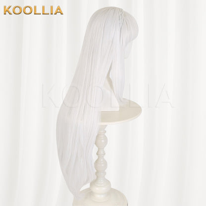 Re:Zero Emilia Silvery White Basic Wig