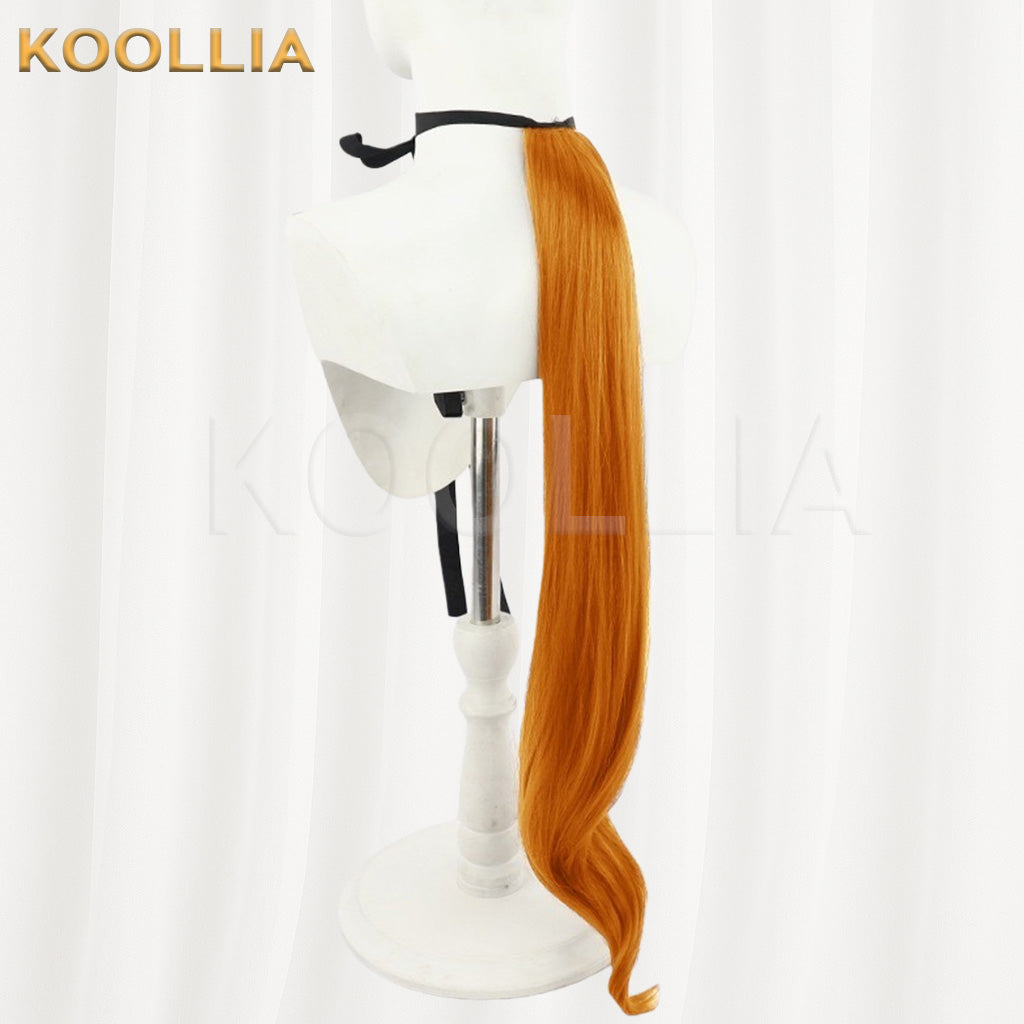 Uma Musume Pretty Derby Silence Suzuka 100cm Extra Long Warm Orange Basic Wig