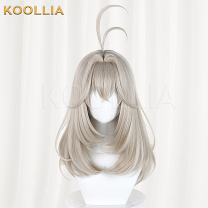 Wonderful Precure Mori Aruruka Light Flaxen Grey Basic Wig