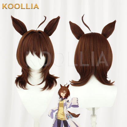 Uma Musume Pretty Derby Agnes Tachyon Brown Medium Length Basic Wig