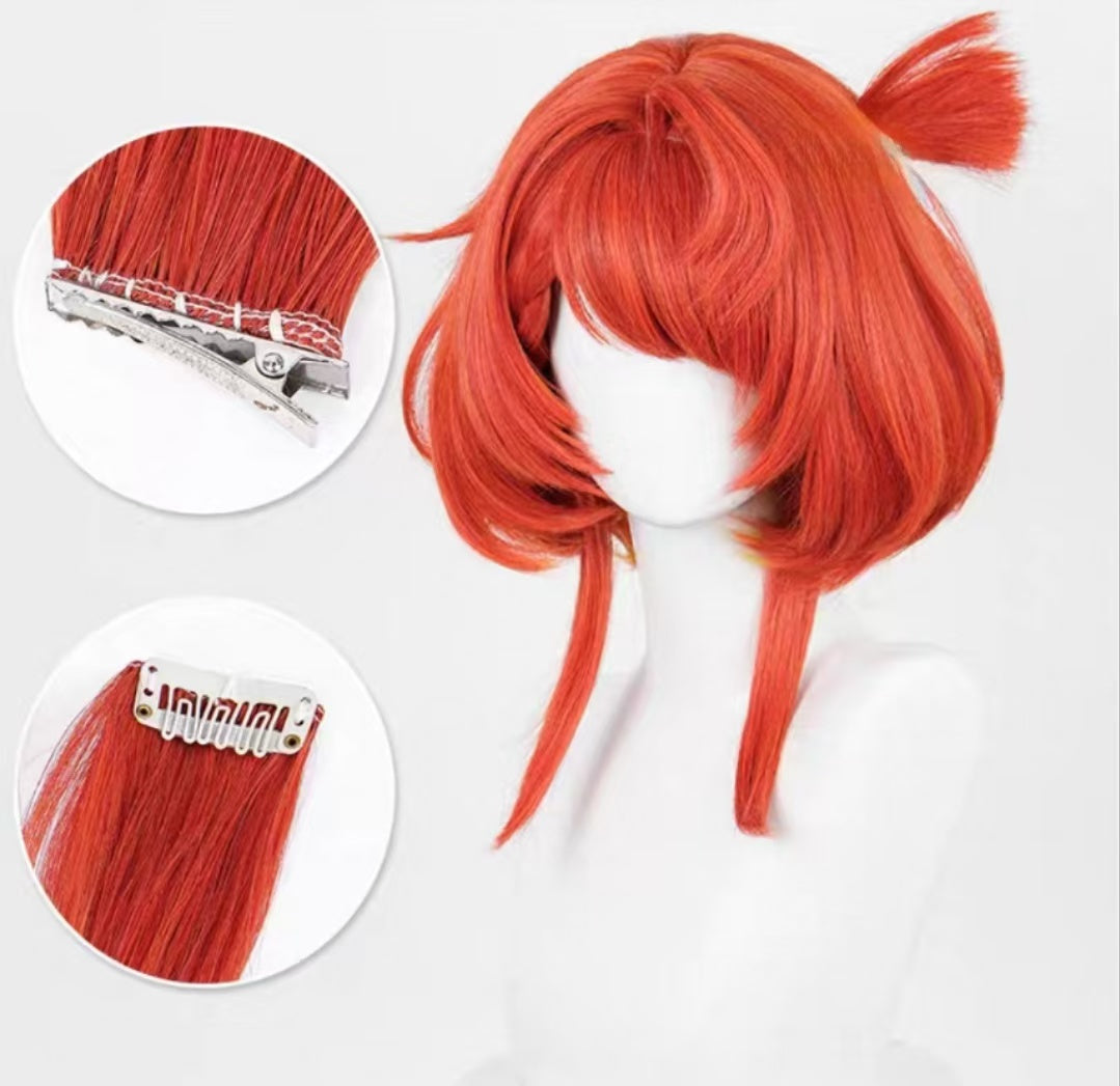 Honkai: Star Rail Tribbie Trianne Trinnon Short Red Hair Basic Wig