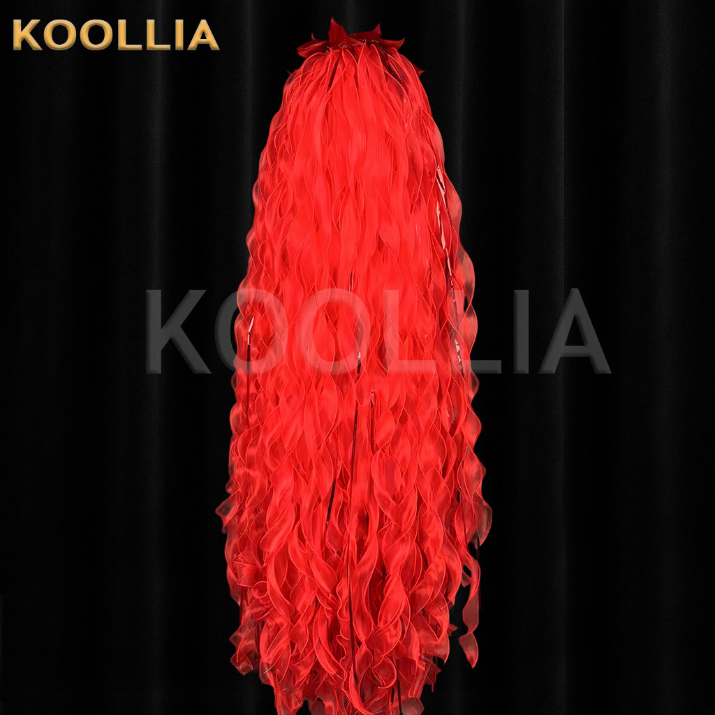 Land of the Lustrous Padparadscha Long Red Hair Basic Wig