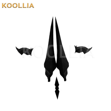 Arknights Reed basic cosplay horn & head spike set on plain background
