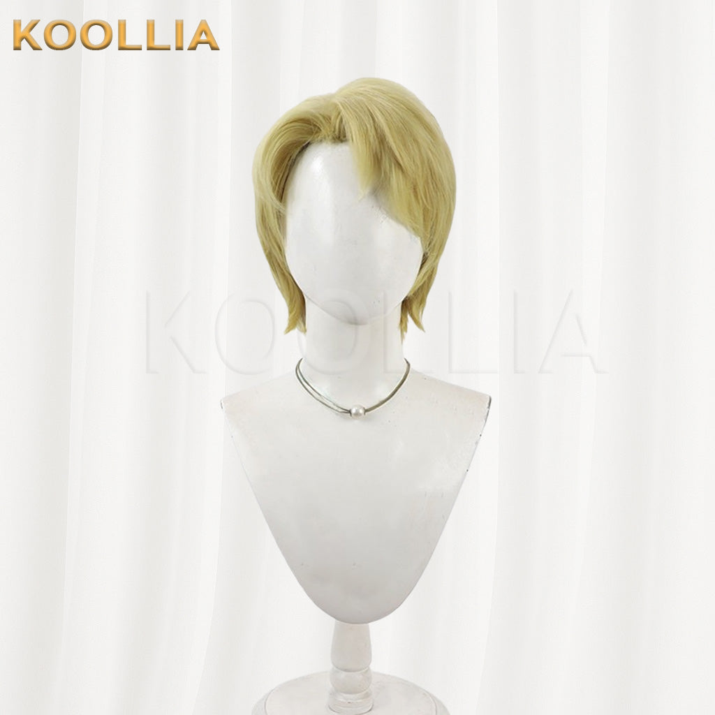 Mobile Suit Gundam SEED Mu La Flaga Golden Short Hair Basic Wig