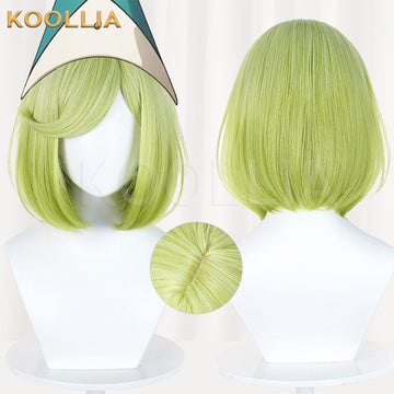 Witch Hat Atelier Coco Green Bob Basic Wig Multi-angle Display by koollia