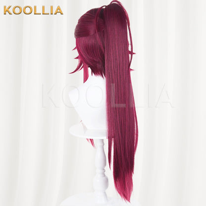 Ensemble Stars Wakami Maruka Wine Red Basic Wig