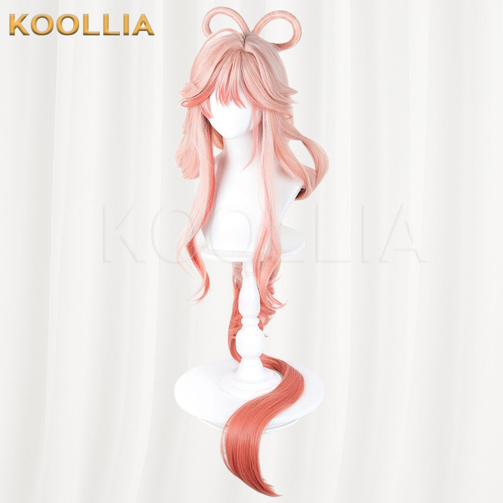 Arknights Asuka Haruka Pink‑Orange Gradient Basic Wig