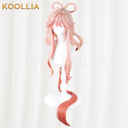 Arknights Asuka Haruka Pink‑Orange Gradient Basic Wig