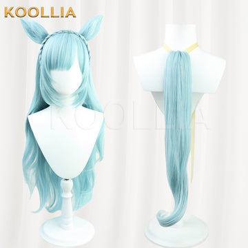 Pretty Derby Mejiro Ardan Light Sky Blue Basic Wig Multi-angle Display by koollia