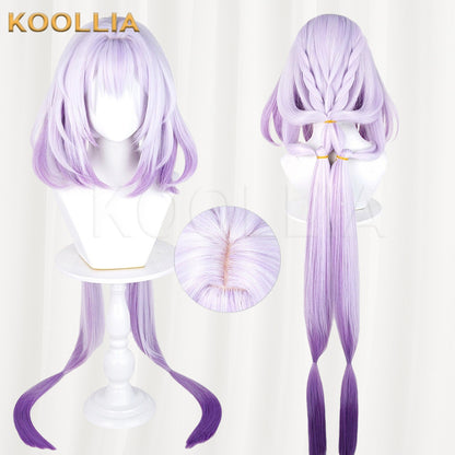 Honkai: Star Rail Castorice  White‑Purple Gradient Basic Wig