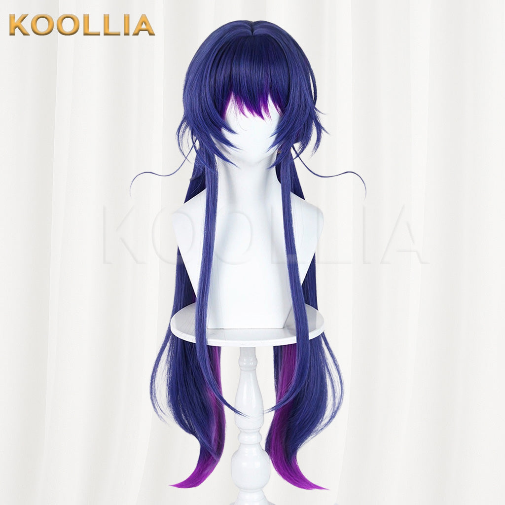 Arknights Chen Blue‑Purple Gradient Basic Wig