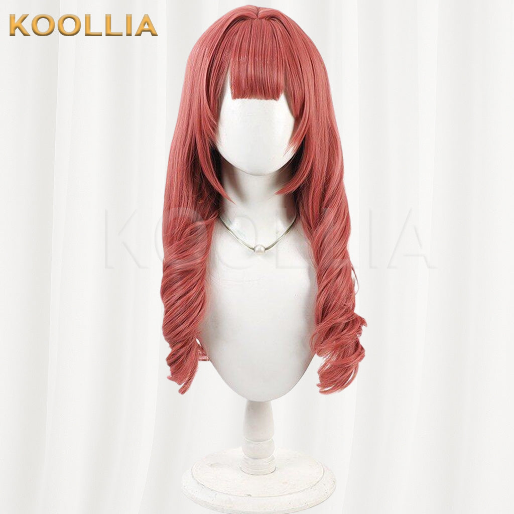 Azur Lane Cowpens Bean Paste Red Roman Curl Basic Wig