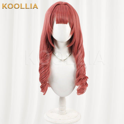 Azur Lane Cowpens Bean Paste Red Roman Curl Basic Wig