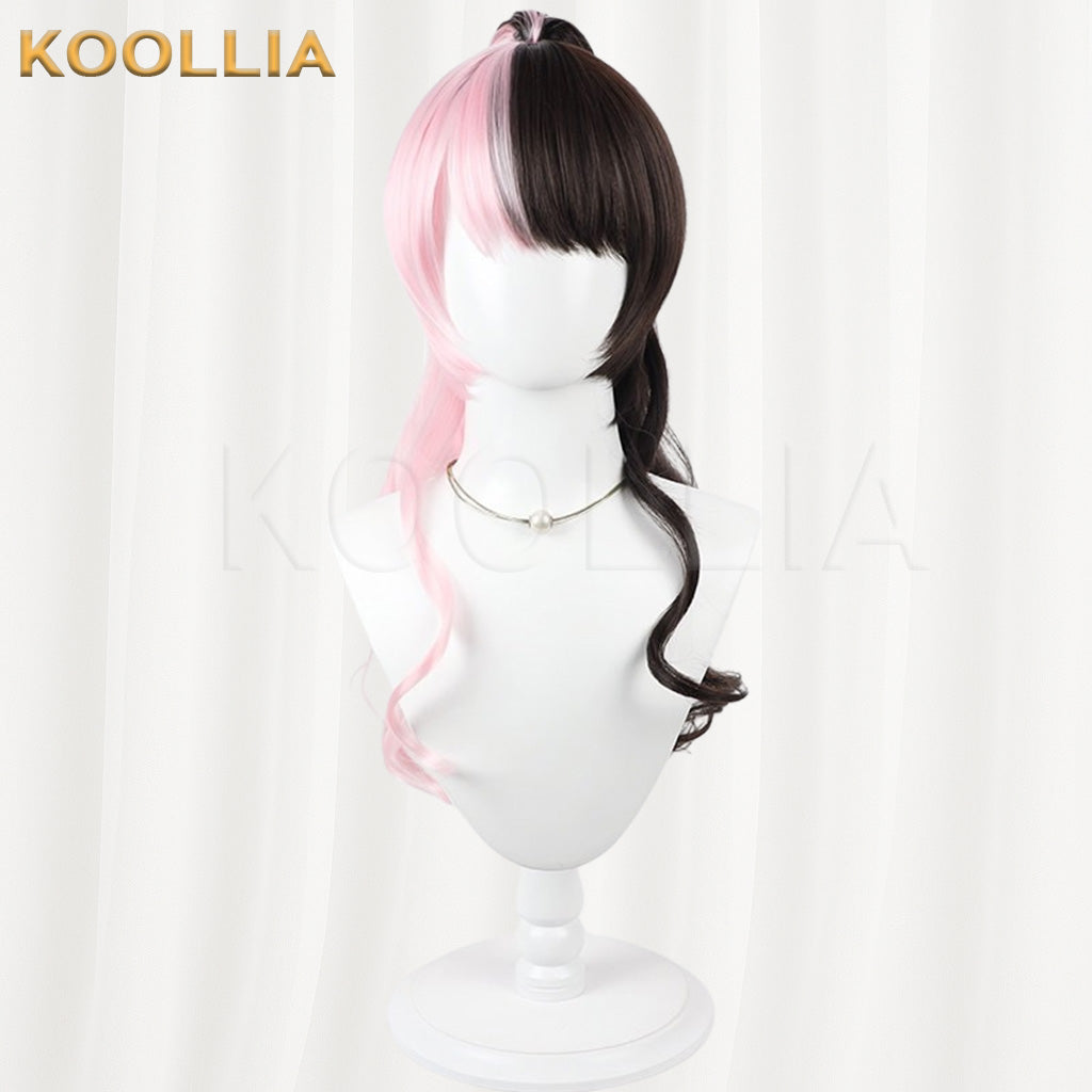 VTuber Tachibana Hinano Black & Pink Split Dye Basic Wig