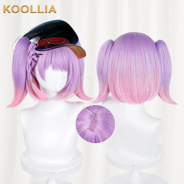 Honor of Kings Xiao Qiao Short Purple Hair Basic Wig - KOOLLIA