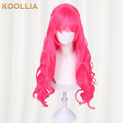 Descendants 5 Wicked Wonderland Hot Pink Long Wavy Basic Wig
