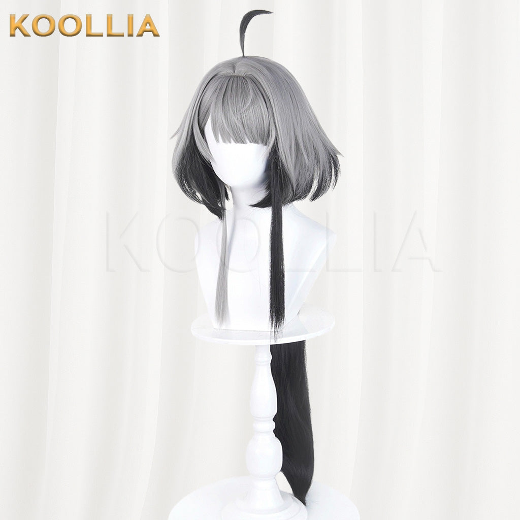 Arknights Endfield Tang Tang Grey Black Gradient Basic Wig