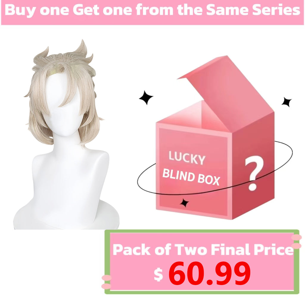 Genshin Impact Albedo Short Silver Hair Basic Wig