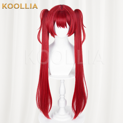 Honor of Kings Angela Solid Bright Red Basic Wig