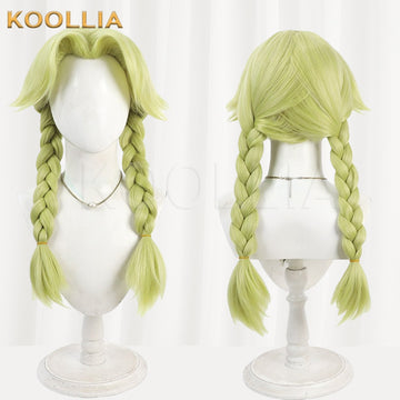 Dr.STONE Hanada Nioki Grass Green Basic Wig Multi-angle Display by koollia